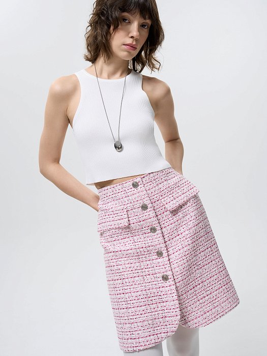 Прямая юбка из твида: фото №2