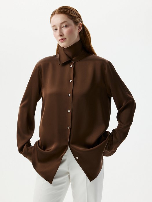 Атласная блуза : фото №2