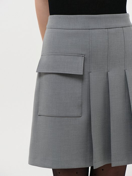 Расклешенная юбка со складками: фото №3