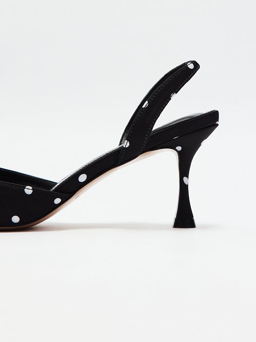 Туфли из сатина в горох: фото №7