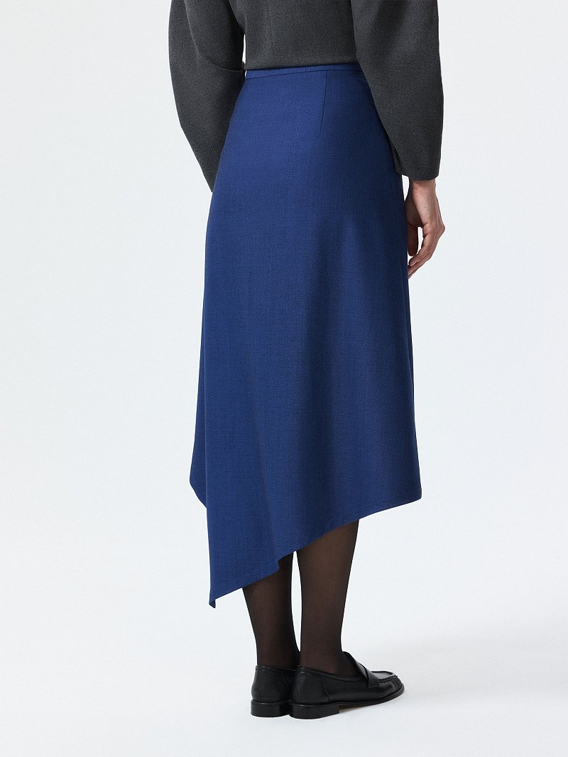 Асимметричная юбка на запах