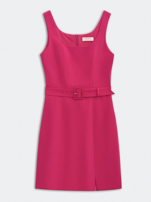 Приталенное платье с поясом: фото №11