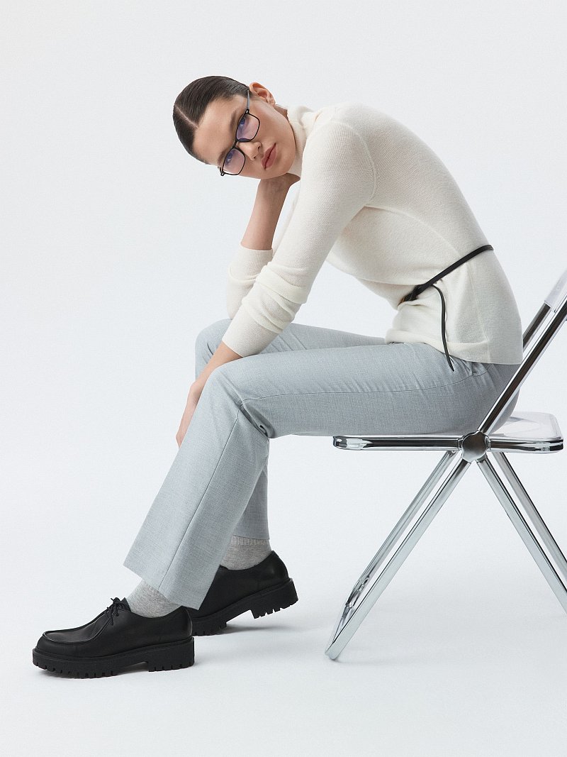 Брюки зауженного кроя