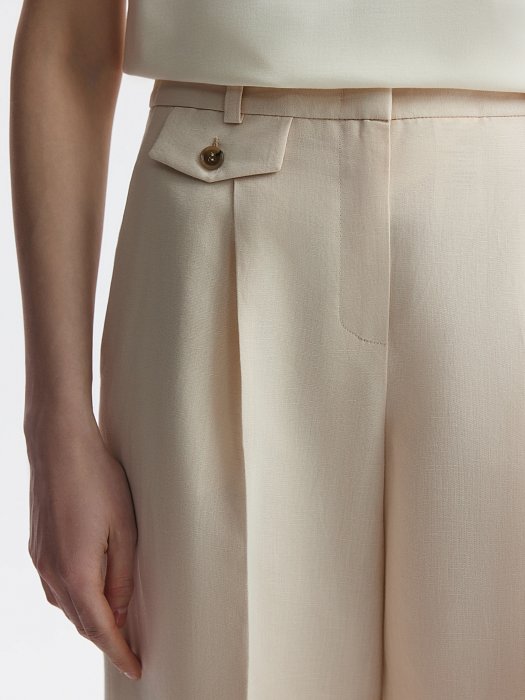 Брюки из хлопка и льна: фото №4