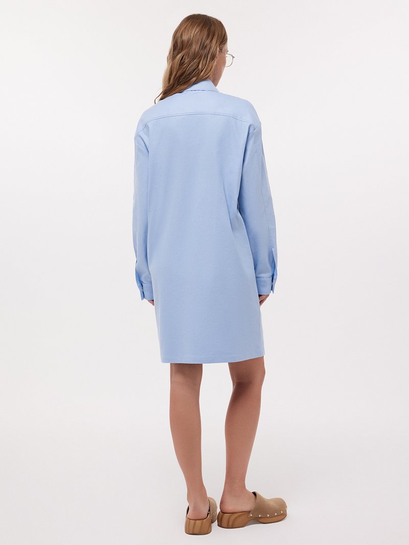 Платье-рубашка на кнопках