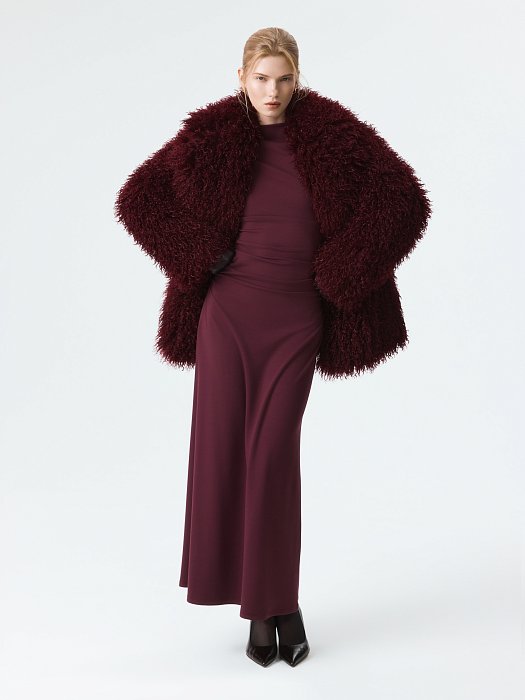 Утепленная шуба из искусственного меха: фото №2