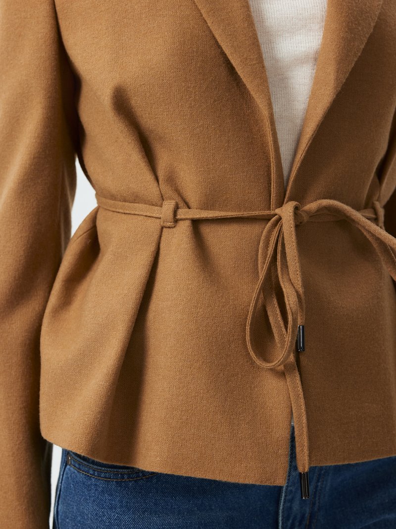 Жакет из фланели с поясом (Р158)