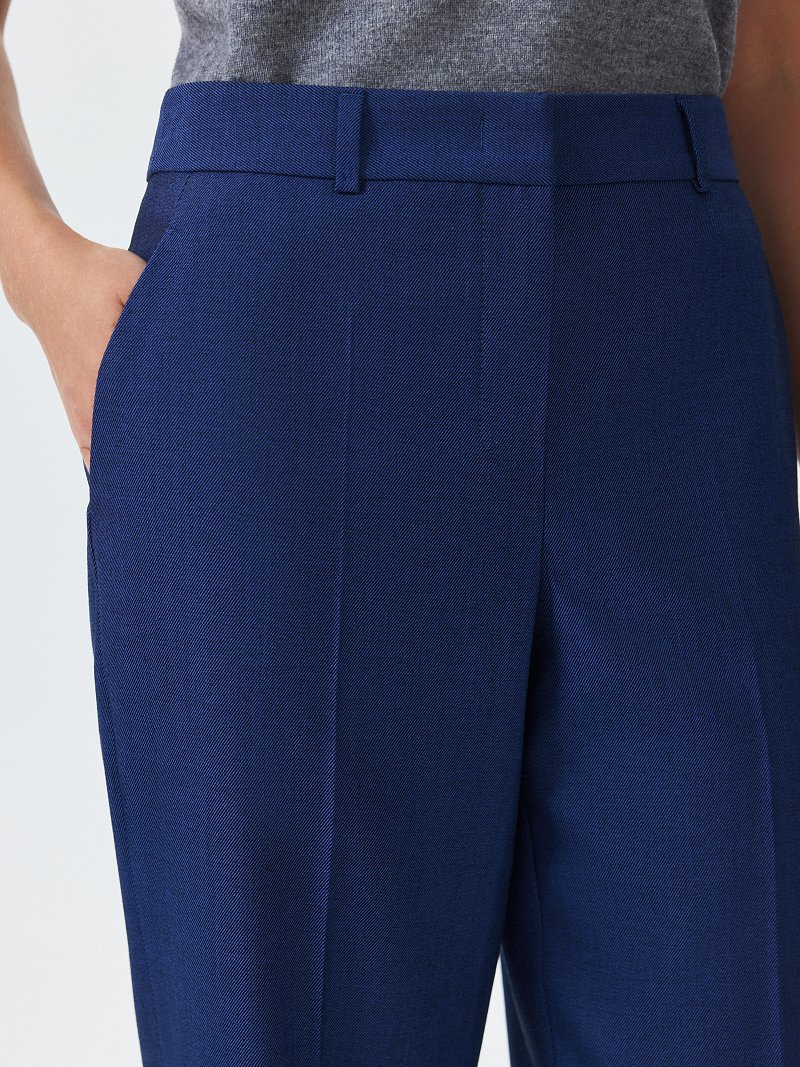 Укороченные брюки с шерстью