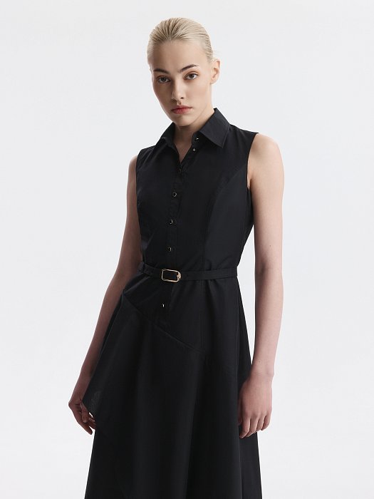 Асимметричное платье из хлопка (Р158): фото №2