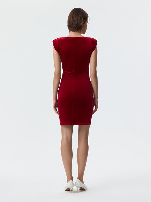 Бархатное платье-мини: фото №5