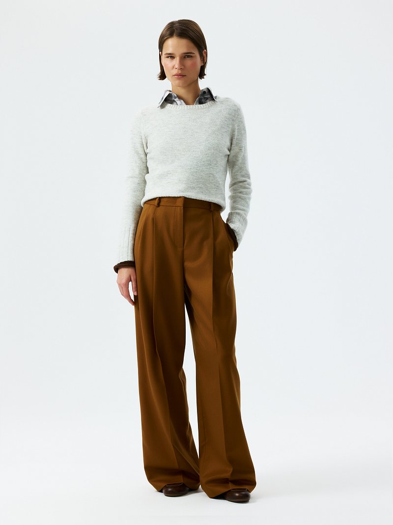 Широкие брюки с шерстью (Р158)