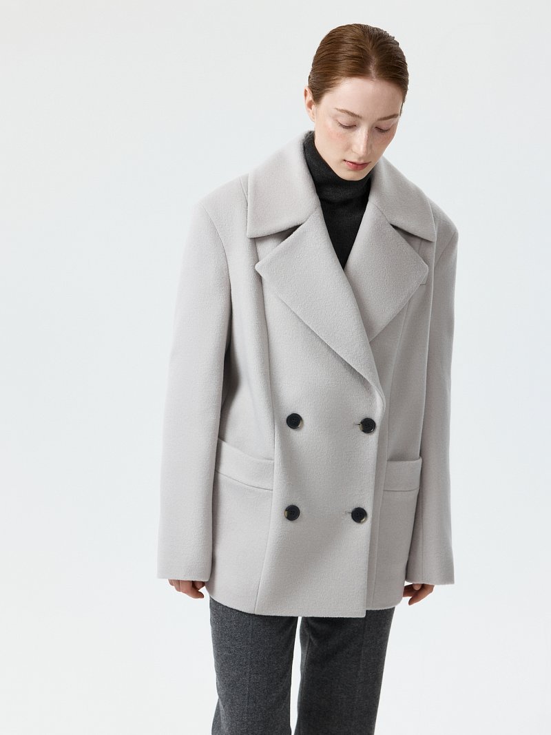 Полупальто из шерсти и кашемира