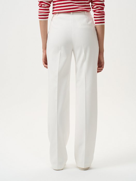 Классические брюки с высокой посадкой: фото №4