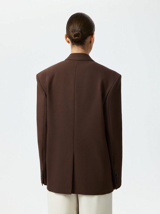 Прямой жакет из хлопка (Р158): фото №4