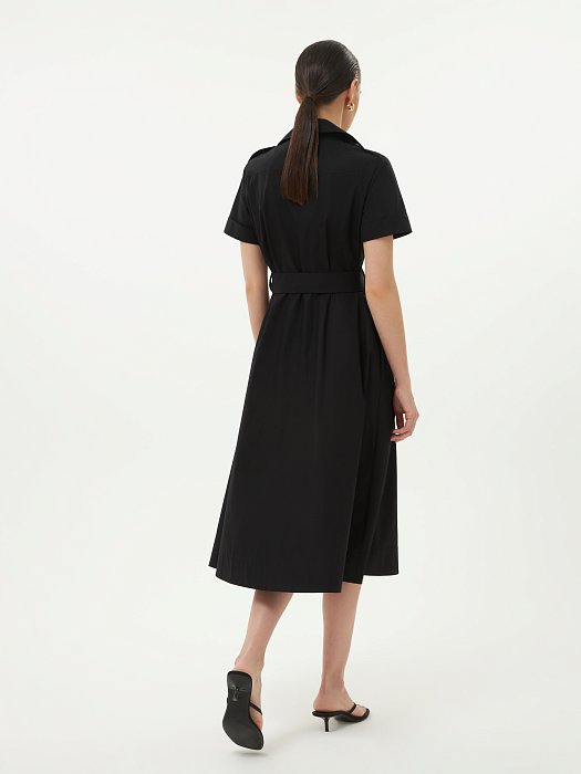 Платье-сафари из хлопка: фото №3