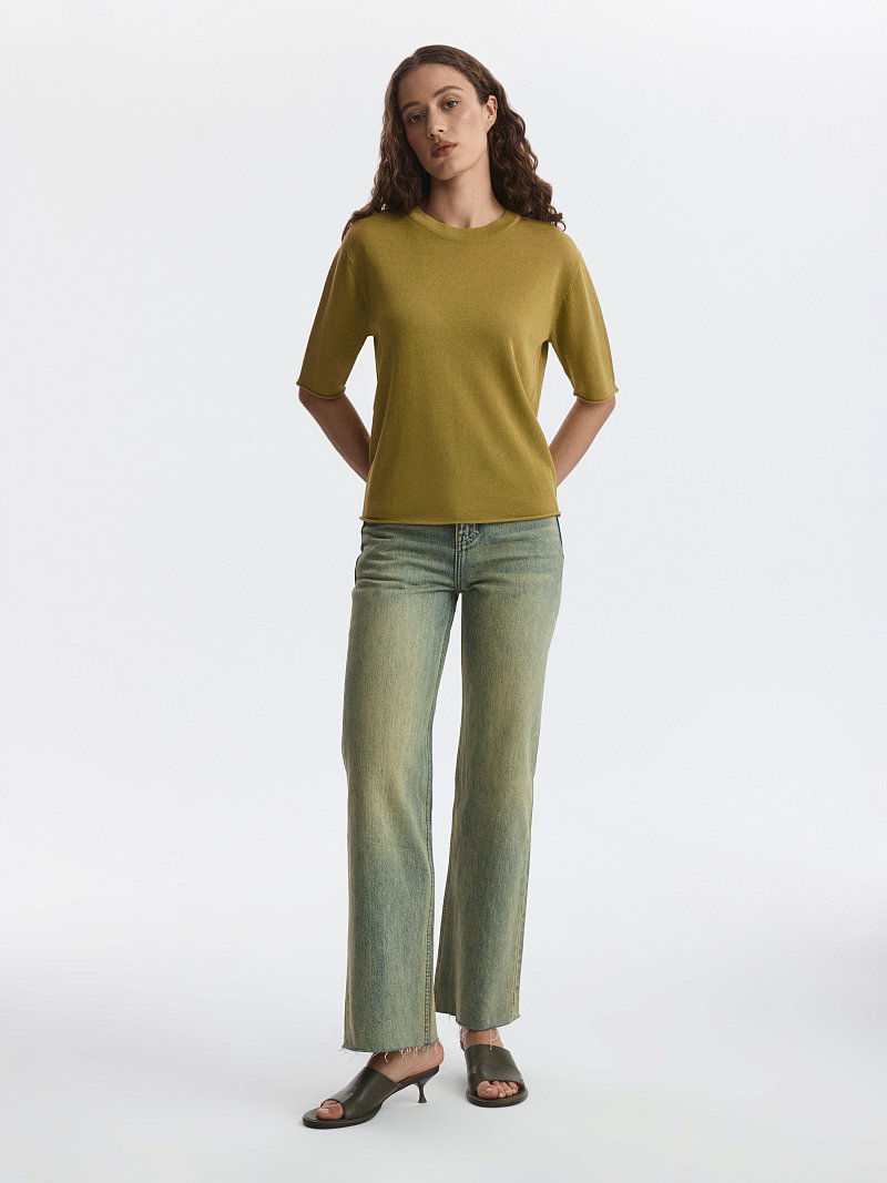 Джемпер с шелком