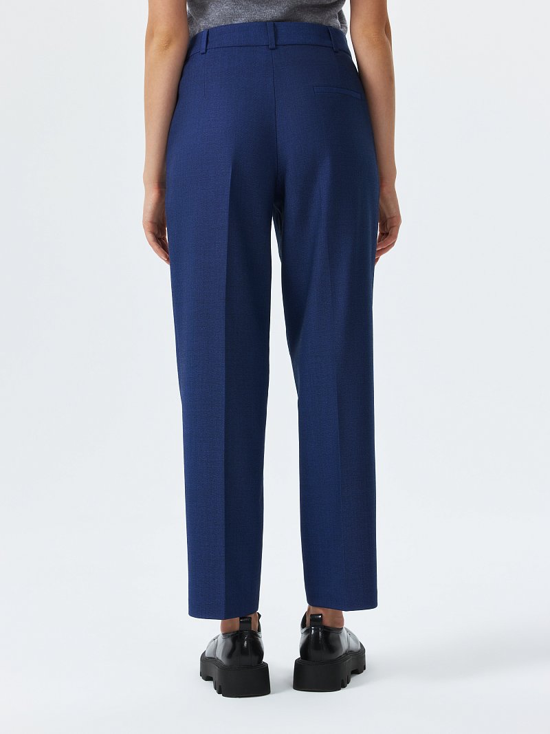 Укороченные брюки с шерстью