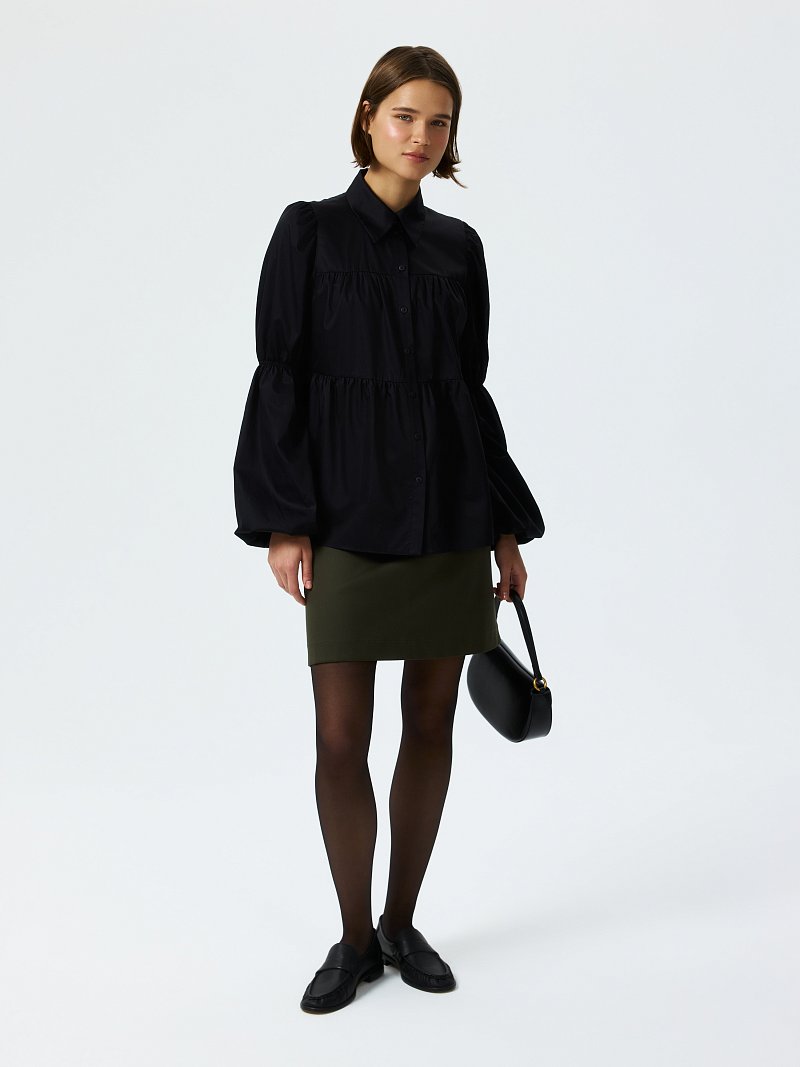 Блуза с пышными рукавами