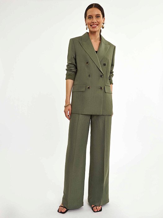 Прямой двубортный жакет : фото №3