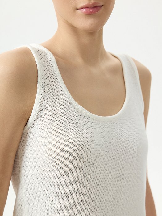 Вязаный топ с хлопком: фото №2