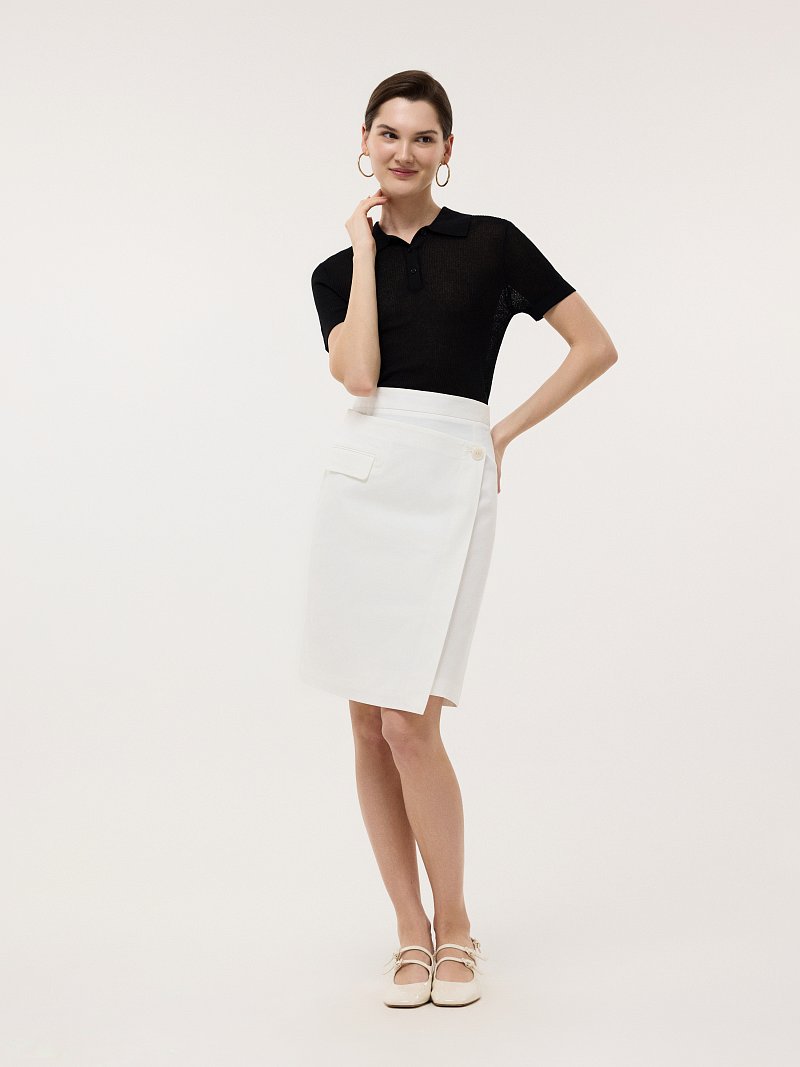 Юбка с имитацией запаха