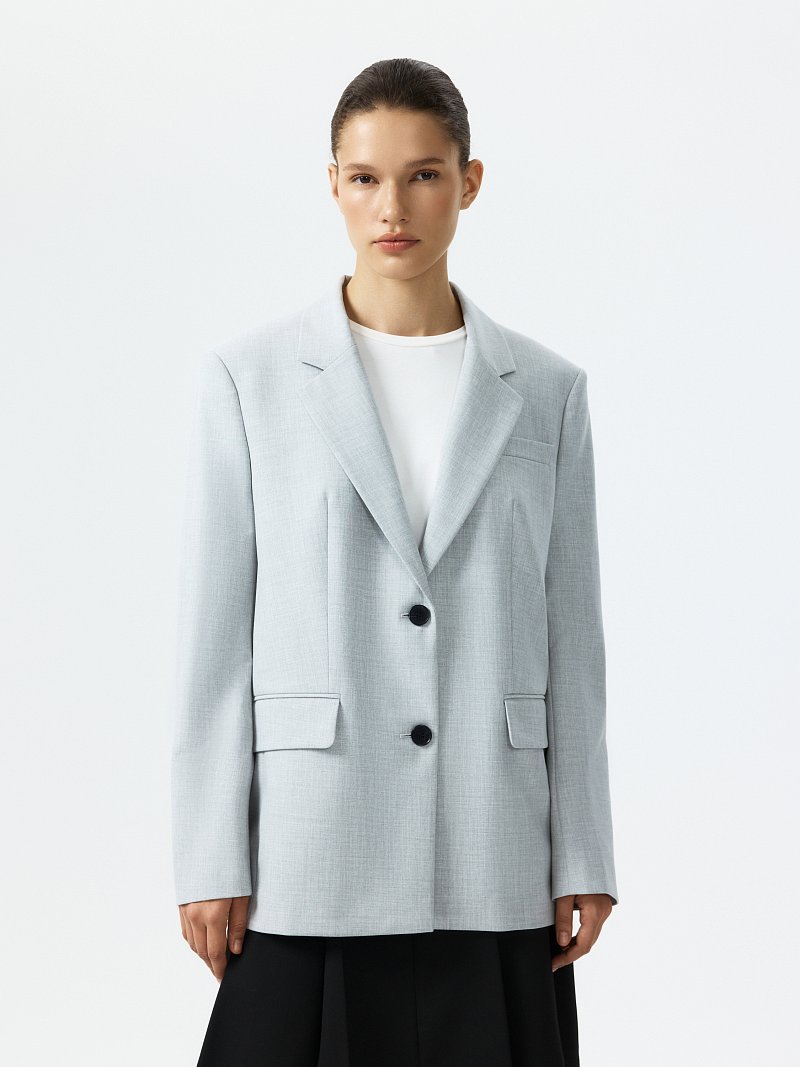 Прямой однобортный жакет