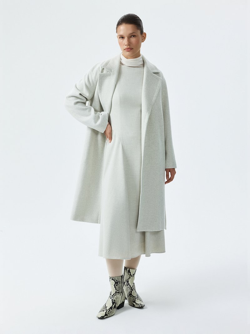 Пальто-халат в полоску