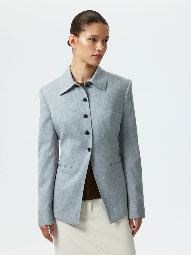 Жакет с отложным воротником (Р158)