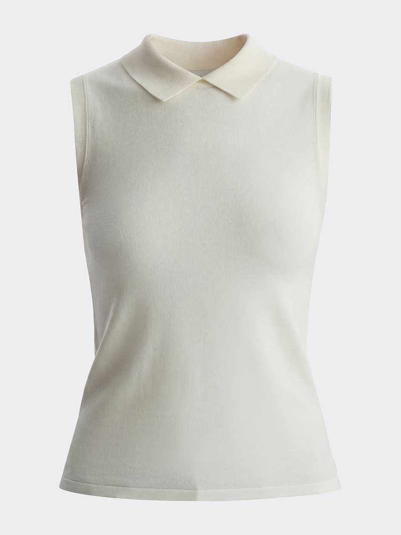 Топ с отложным воротником