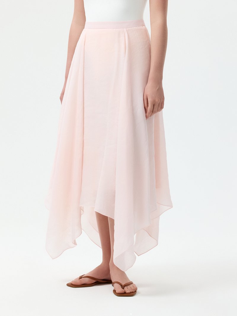 Асимметричная юбка из лиоцелла