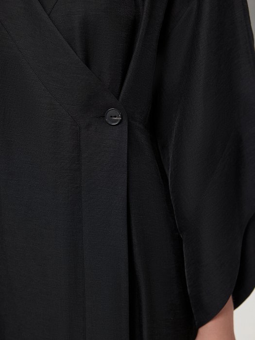 Платье-кимоно из конопляной ткани: фото №3