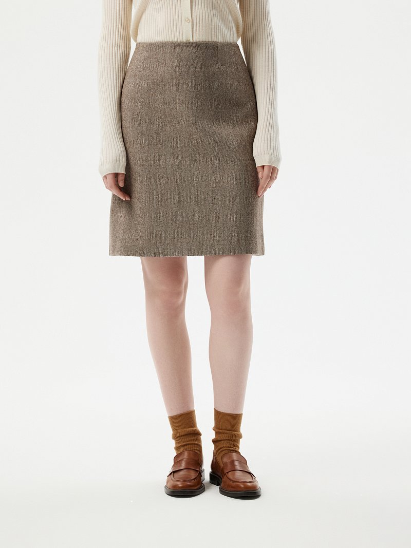 Мини-юбка из твида