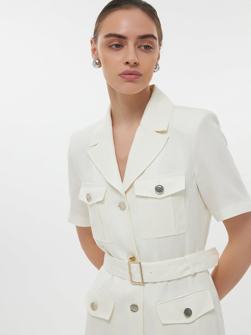 Платье-сафари с поясом