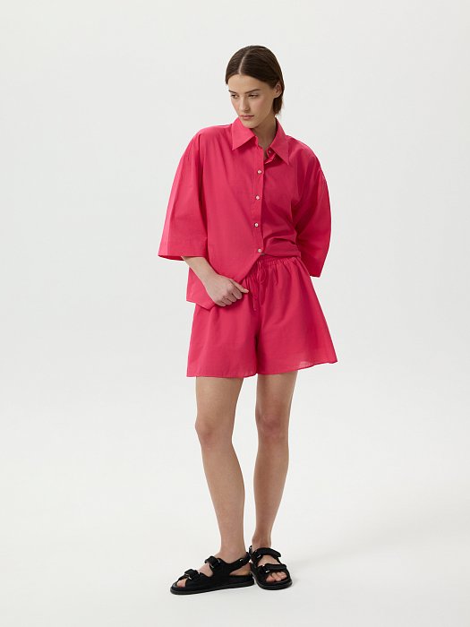 Свободные шорты из хлопка: фото №4