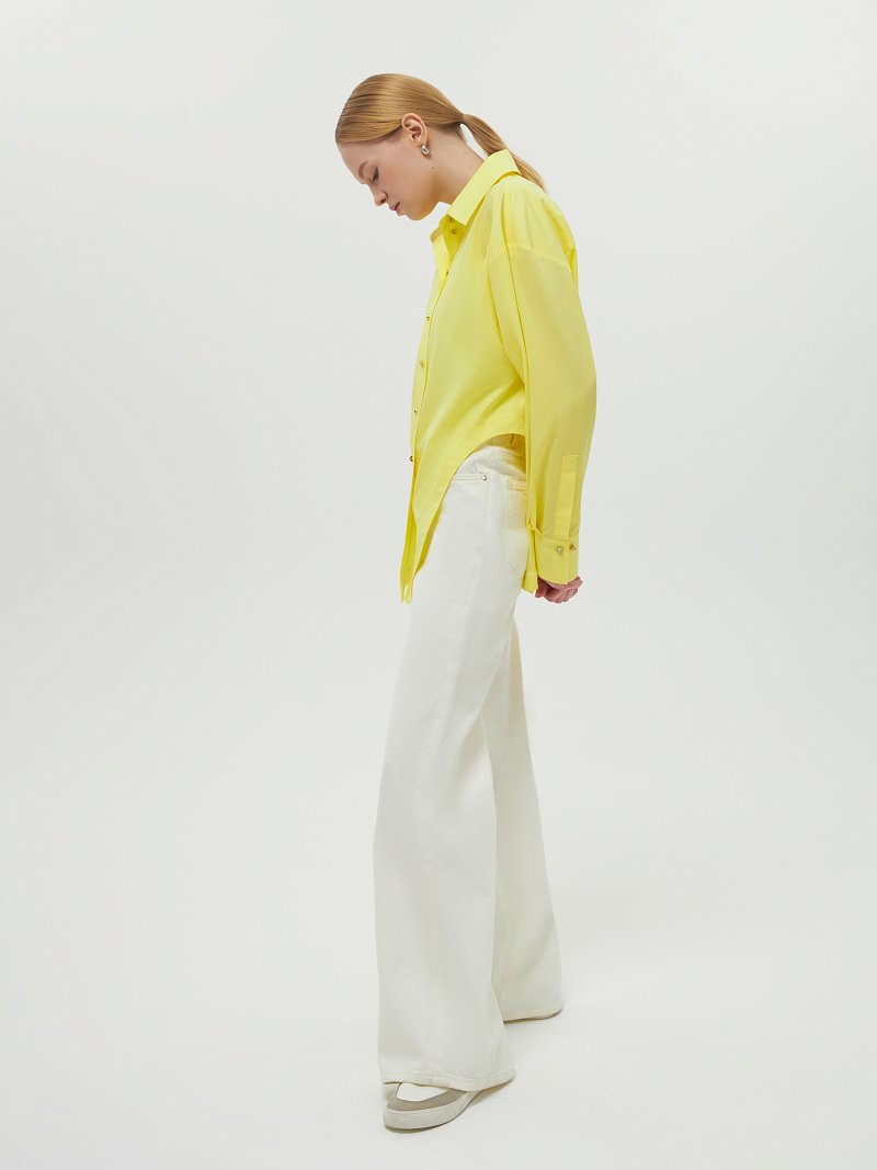 Рубашка с асимметричным низом