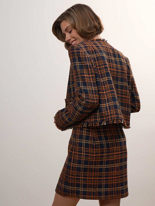 Жакет укороченный из твида : фото №5