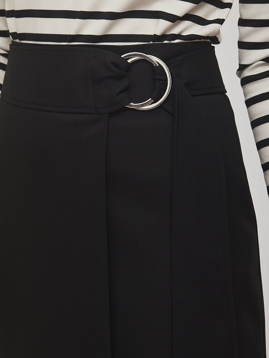 Юбка из поливискозы длины "миди": фото №4