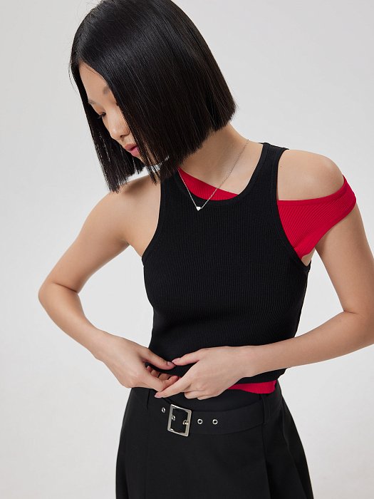Укороченный топ из трикотажа: фото №6