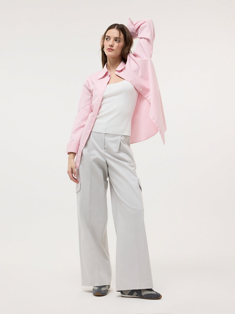 Рубашка оверсайз из хлопка