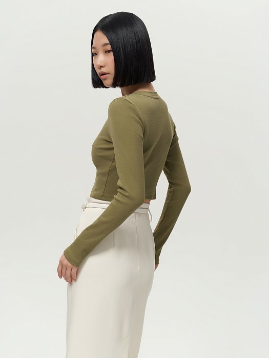 Укороченный лонгслив из хлопка : фото №5