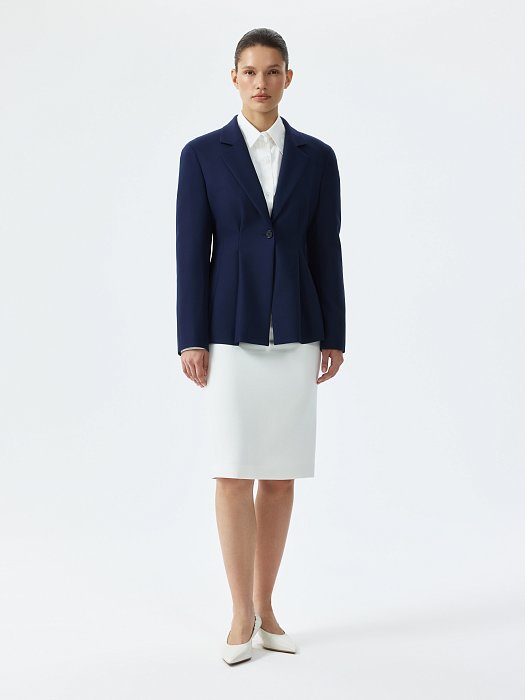 Приталенный жакет с защипами: фото №6