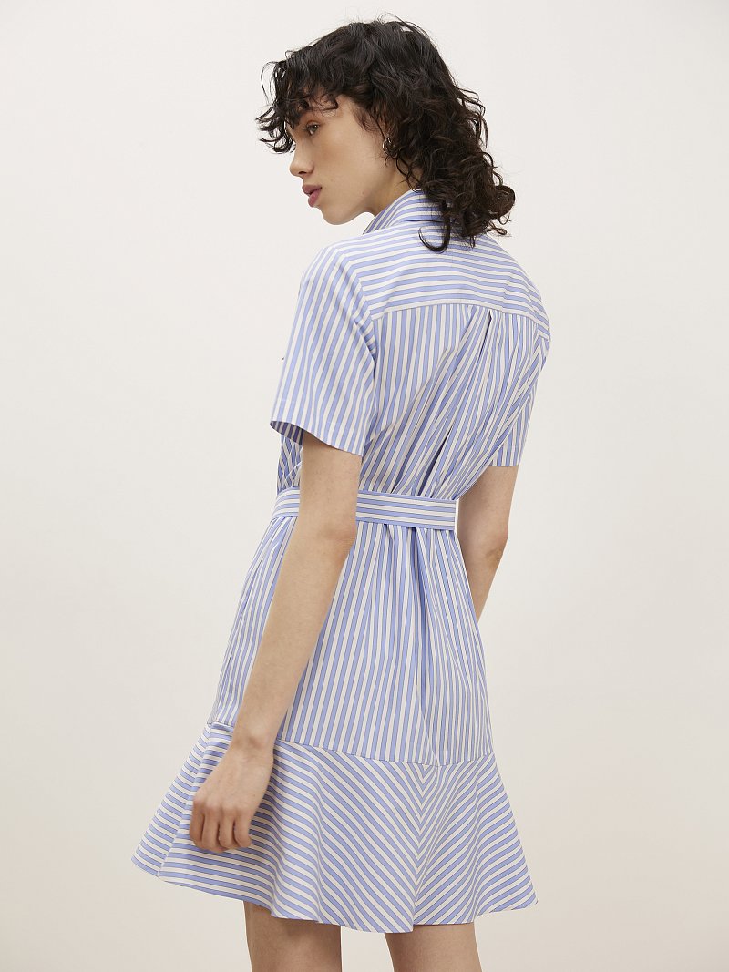 Платье-рубашка в полоску