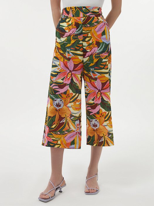 Кюлоты с тропическим принтом: фото №3