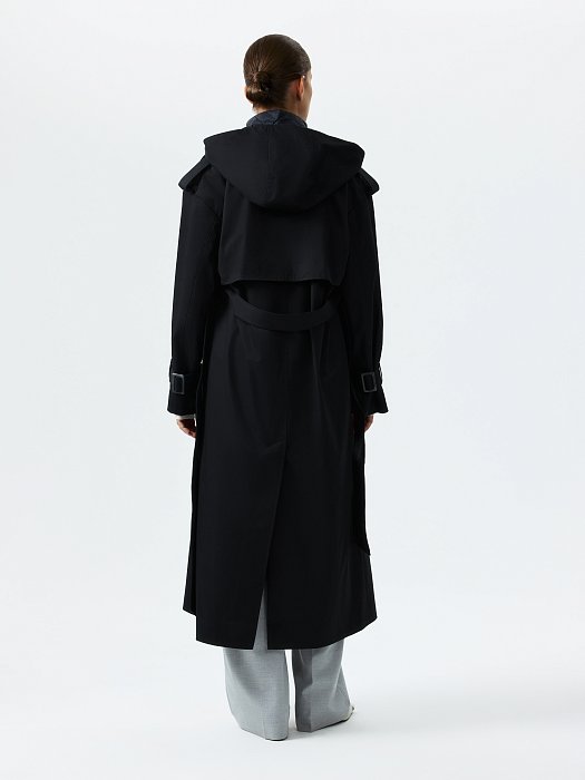 Плащ со съемным жилетом и капюшоном: фото №4