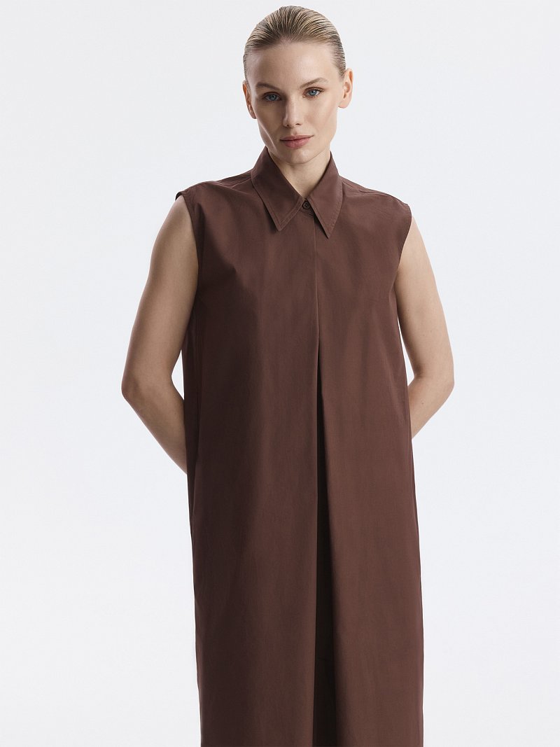 Платье-миди из 100% хлопка