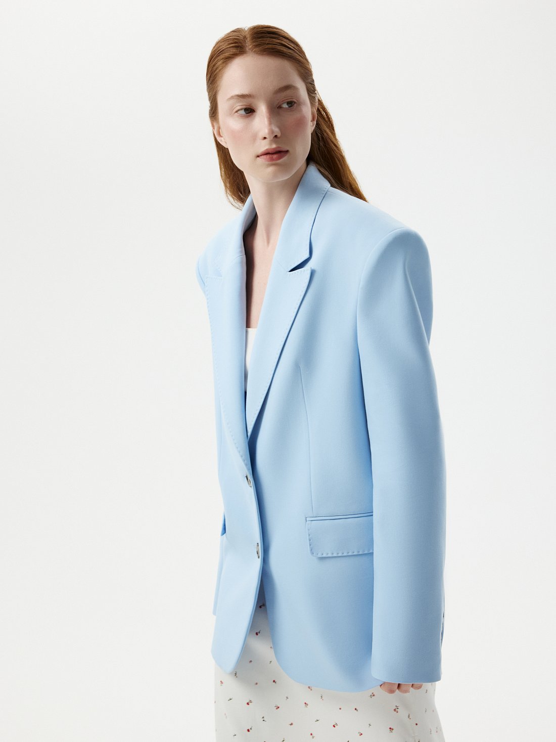 Прямой жакет из хлопка: фото №1