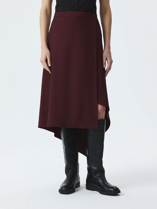 Асимметричная юбка на запах: фото №3