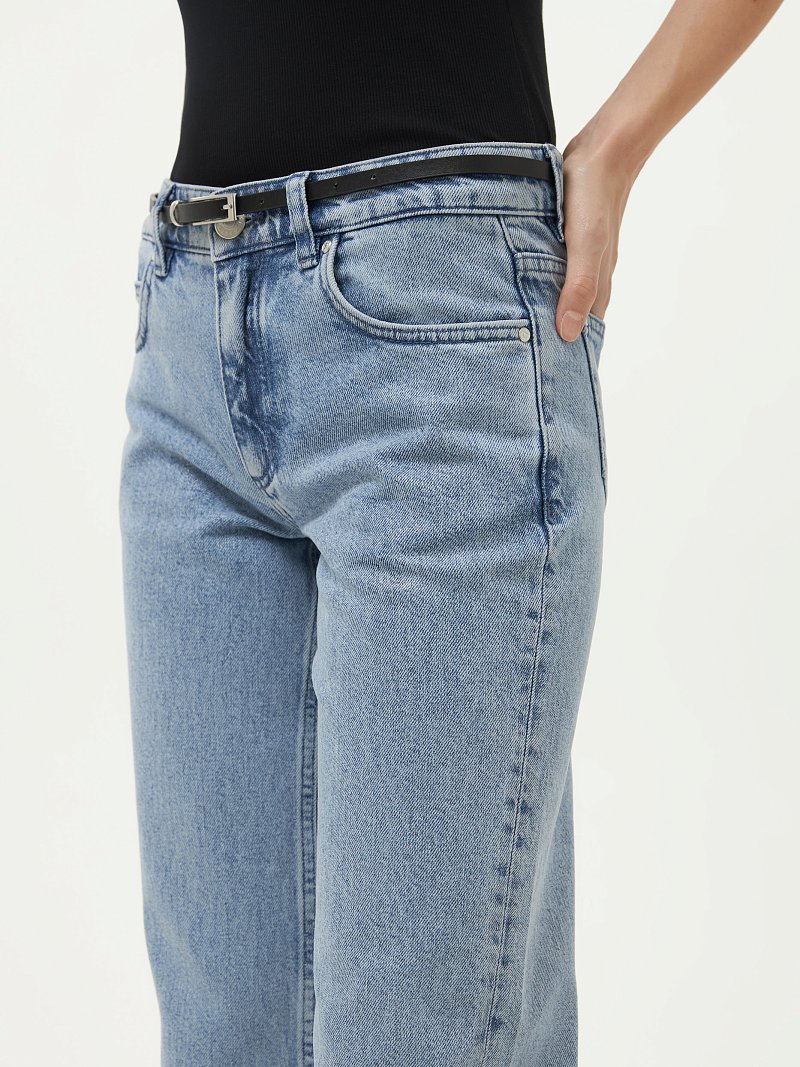 Джинсы с серебристым напылением