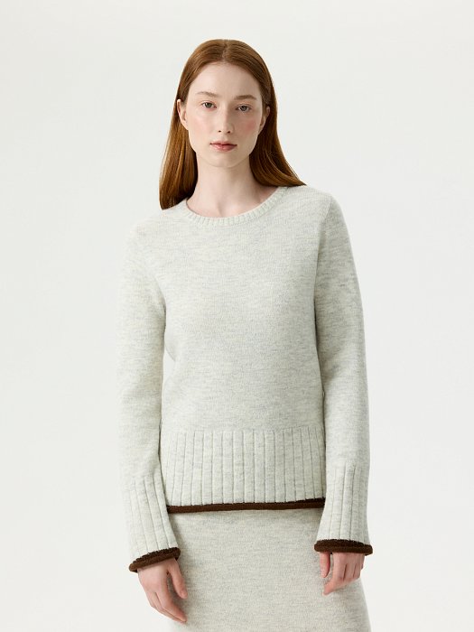 Вязаный джемпер с шерстью: фото №3