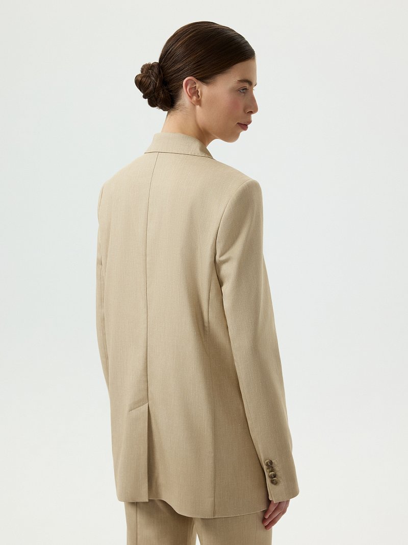 Прямой жакет с хлопком